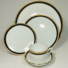 Ginori Palermo Black 5 Piece Place Setting