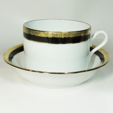 Ginori Palermo Black Tea Cup & Saucer  