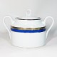 Ginori Palermo Blue Covered Sugar Bowl