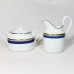 Ginori Palermo Blue Mini Creamer and Sugar