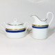 Ginori Palermo Blue Mini Creamer and Sugar