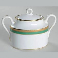 Ginori Palermo Green Covered Sugar
