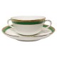 Ginori Palermo Green Cream Soup and Stand