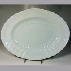 Ginori Vecchio White Oval Platter 13.5"