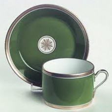 Ginori Visconte Green Cup and Saucer
