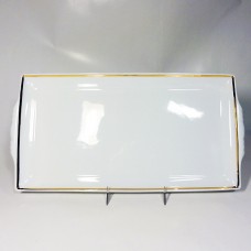 Ginori White Oblong Tray 14" x 7" 