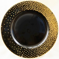 GOLD DUST BLACK #1052 by Sango Round Platter 12"