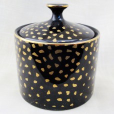 GOLD DUST BLACK #1052 Lazlo by Sango Covered Sugar Bowl