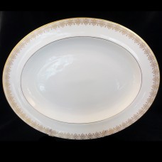 Gold Lace by Royal Doulton Oval Platter 13.5" long