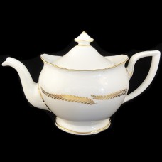GOLDEN BRACKEN by Royal Worcester Tea Pot 7" tall