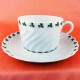 Haviland Limoges Shamrock Can Cup & Saucer
