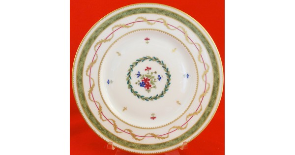 Haviland Limoges VIEUX PARIS GREEN Salad Plate 7.6 Haviland Limoges VIEUX PARIS GREEN Salad Plate 7.6