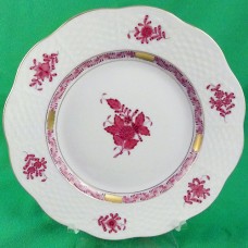 Herend Chinese Bouquet Raspberry Salad 7.25" diameter