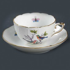 Herend Rothschild Birds Cup and Saucer