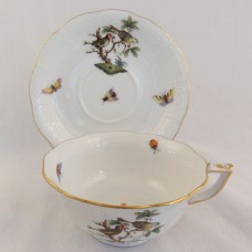 Herend Rothschild Birds Cup Peony Shape