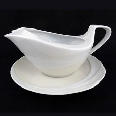 Hutschenreuther Champagne Gravy Boat & Stand  