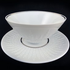 Hutschenreuther Exzellenz Platinum Gravy Boat & Stand