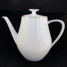 Hutschenreuther Exzellenz Platinum Tea Pot 8" tall