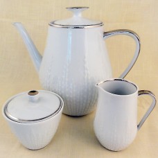 Hutschenreuther Exzellenz Platinum Tea Set 3 piece