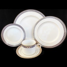 INDIGO WALTZ # 4050 by Noritake 5 Piece Place Setting