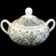 KEW GREEN by Wood & Sons Covered Sugar Bowl 3.5" tall