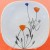 Langenthal Floral Portraits Poppies and Brodiaea Salad Plate
