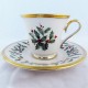 Lenox Holiday Cup and Saucer 3.2 inches tall