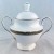 Lenox Landmark Platinum Covered Sugar 5.5 inches tall