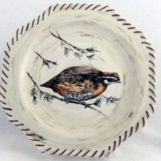 Lenox Riverwood Bob White Quail Octogonal 9.5"