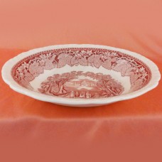 Masons Pink Vista Open Vegetable Oval 9.75 inches long