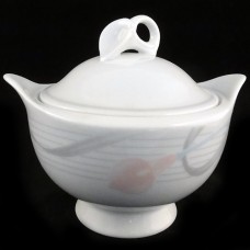 Mikasa Serenade Pink LD810 Covered Sugar Bowl 4.5" tall