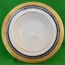Minton Imperial Gold Cobalt Rim Soup 8 inch