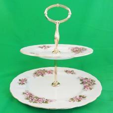 Paragon Mayflower 3 Tiered Cake Plate 14" tall
