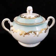 POMPADOUR by Royal Tuscan Covered Sugar Bowl 3.8" tall