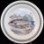 Portmeirion Compleat Angler Salmon Dinner Green Band 10.5"