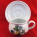 Portmeirion Pomona Plain Queen of Sheba Cup & Saucer