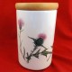 Portmeirion Queen's Hidden Garden Canister PurpleThistle