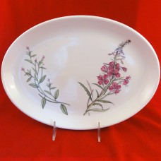 Portmeirion Queen's Hidden Garden Platter 13" Pink Flower