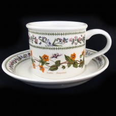 Portmeirion Variations Scarlet Pimpernel Cup & Saucer