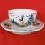 Quimper Cup & Saucer ROUND Lady Yellow Apron 