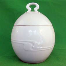 Rosenthal Assimetria White Covered Sugar Bowl 4.5" tall