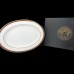 Rosenthal Medaillon Meandre Maroon Oval Platter 16"  