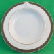 Rosenthal Medaillon Meandre Maroon Rim Soup Versace