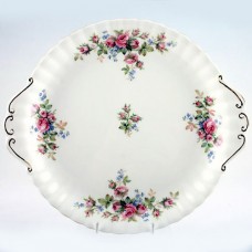 Royal Albert Moss Rose Cake Plate 10.25"