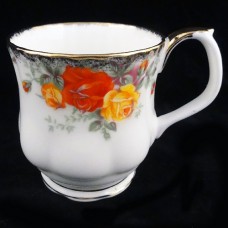 Royal Albert Pacific Rose Coffee Mug 3.5" tall