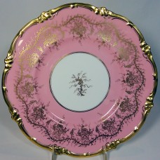 Royal Cauldon Kings Plate Pink Dinner Plate 10.75" 