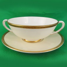 Royal Chelsea Chatsworth Cream Soup & Stand