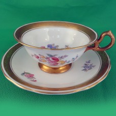 Royal Chelsea Tea Cup & Saucer J. Hodgkiss artist