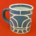 Royal Copenhagen Annual Mug 1968 SMALL 2.8" tall