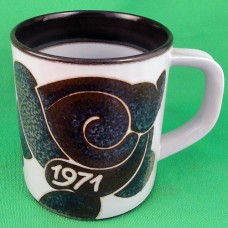 Royal Copenhagen Annual Mug 1971 Large 4.5" tall
